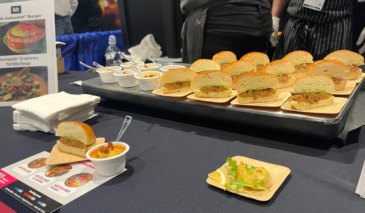 Plant Based Salmon Burgers From The Company ISH
