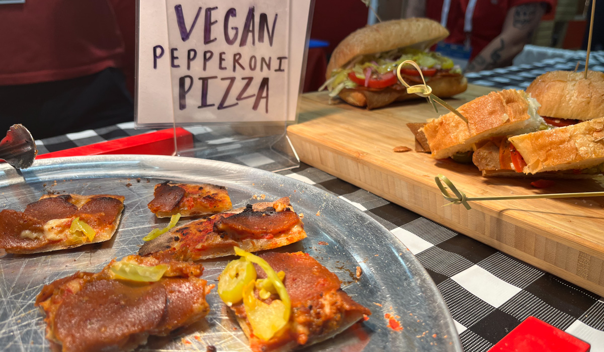 Plant Based Pepperoni Pizza And Sandwiches From Be Hive