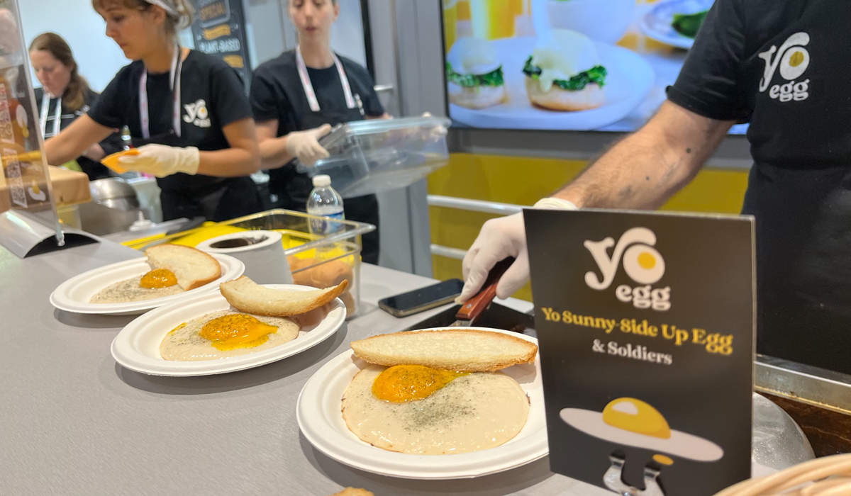Plant Based Sunny Side Up Eggs And Toast From Yo Egg
