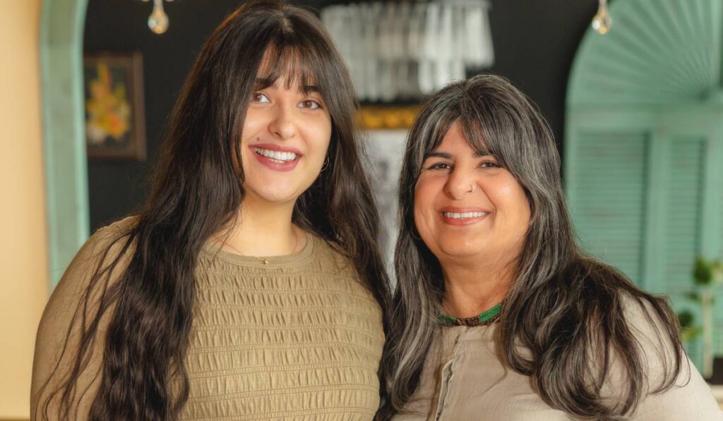 Amy and Preeti Waas, Cheeni.