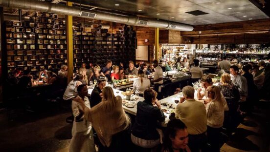 Barcelona Wine Bar interior.