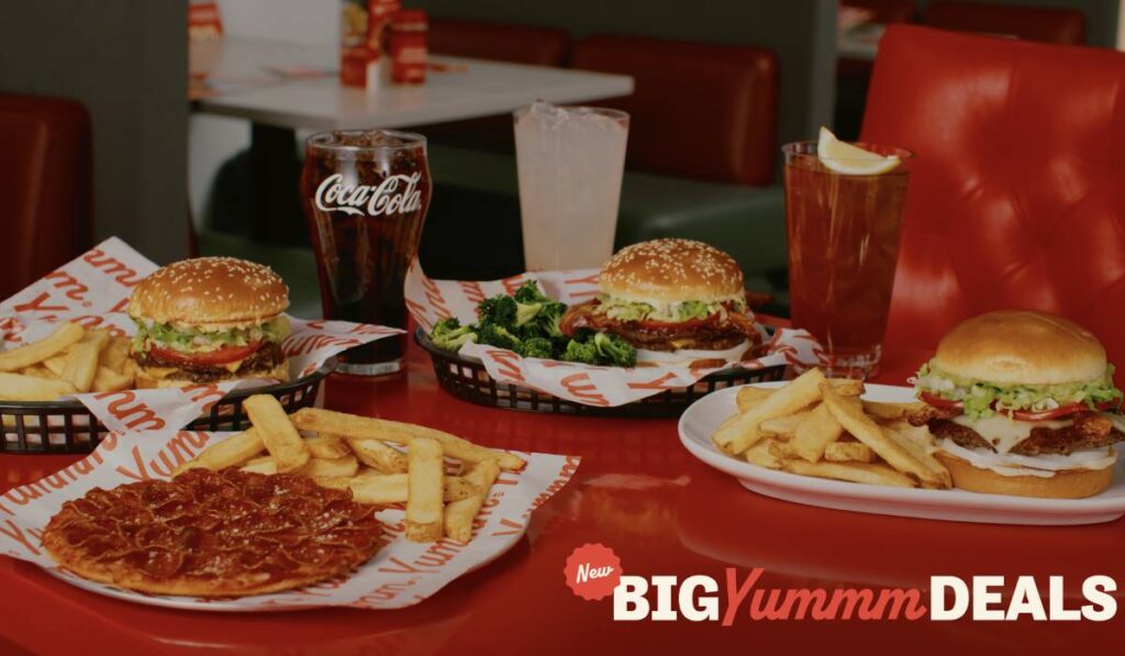 Big YUMMM Deals menu.