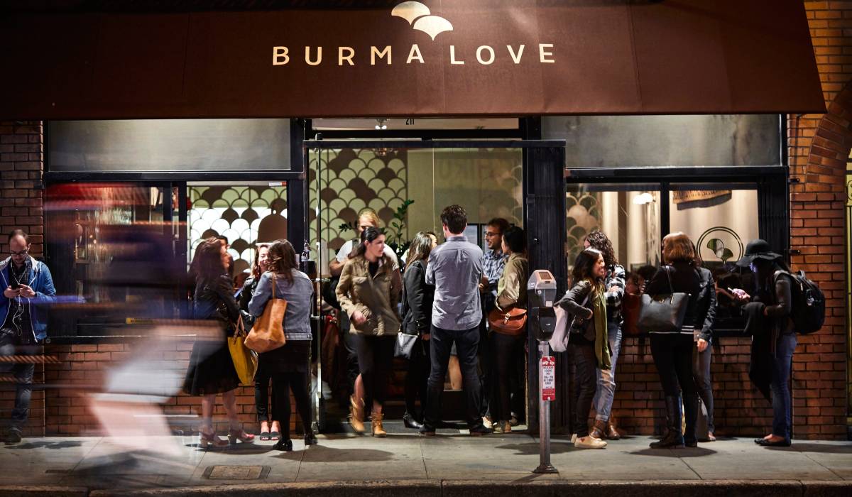 Burma Love line out the door.