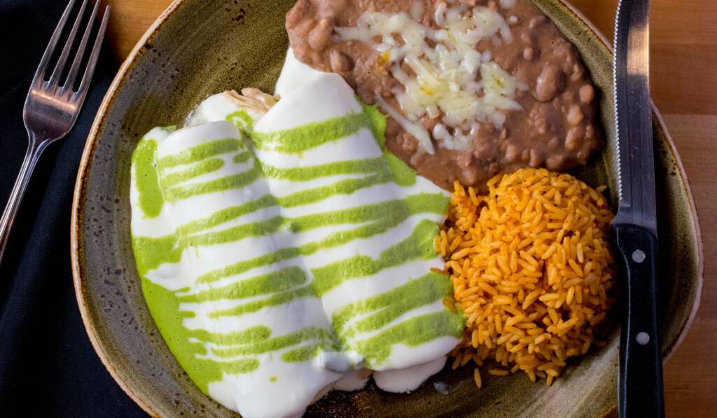 Food from Cantina Laredo.