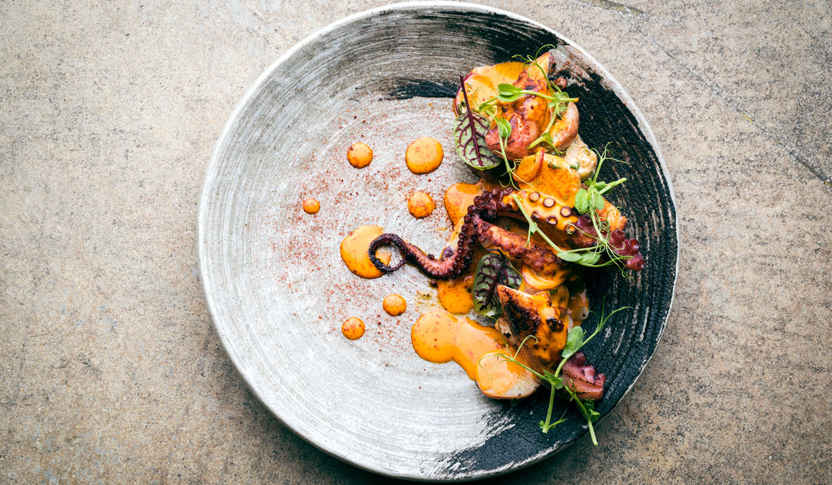 Grilled Octopus With Lemongrass Sauce