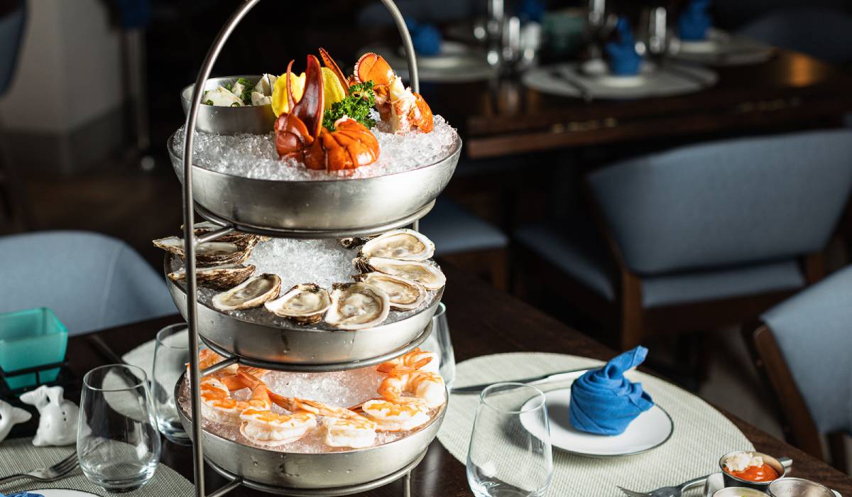 Corvina seafood tower.