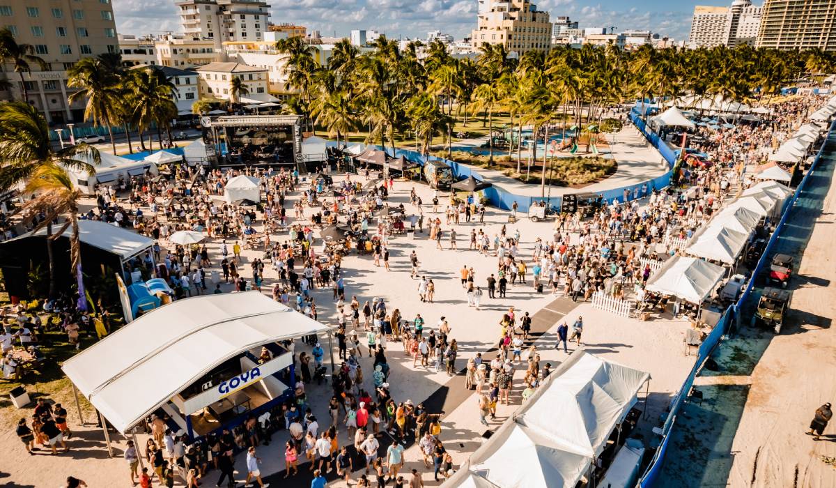 A Photo Of The Crowd At The South Beach Food Festival