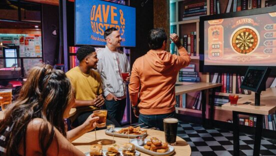Dave & Buster's customers.