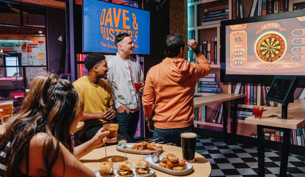 Dave & Buster's customers.
