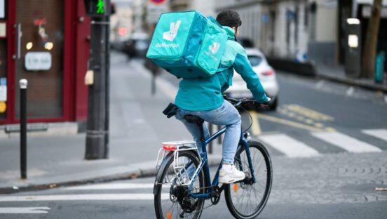 Deliveroo courier.