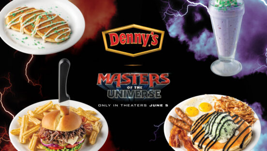 Denny's Masters of the Universe menu.