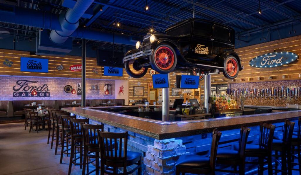 Ford's Garage bar.