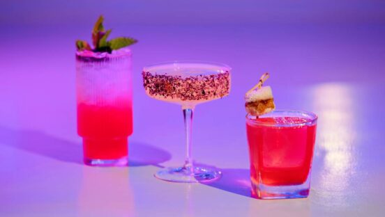 The Fresh Prince Fizz cocktail is named after the ‘90s TV mainstay and made with vodka, blackberries, lime, agave, and soda water.