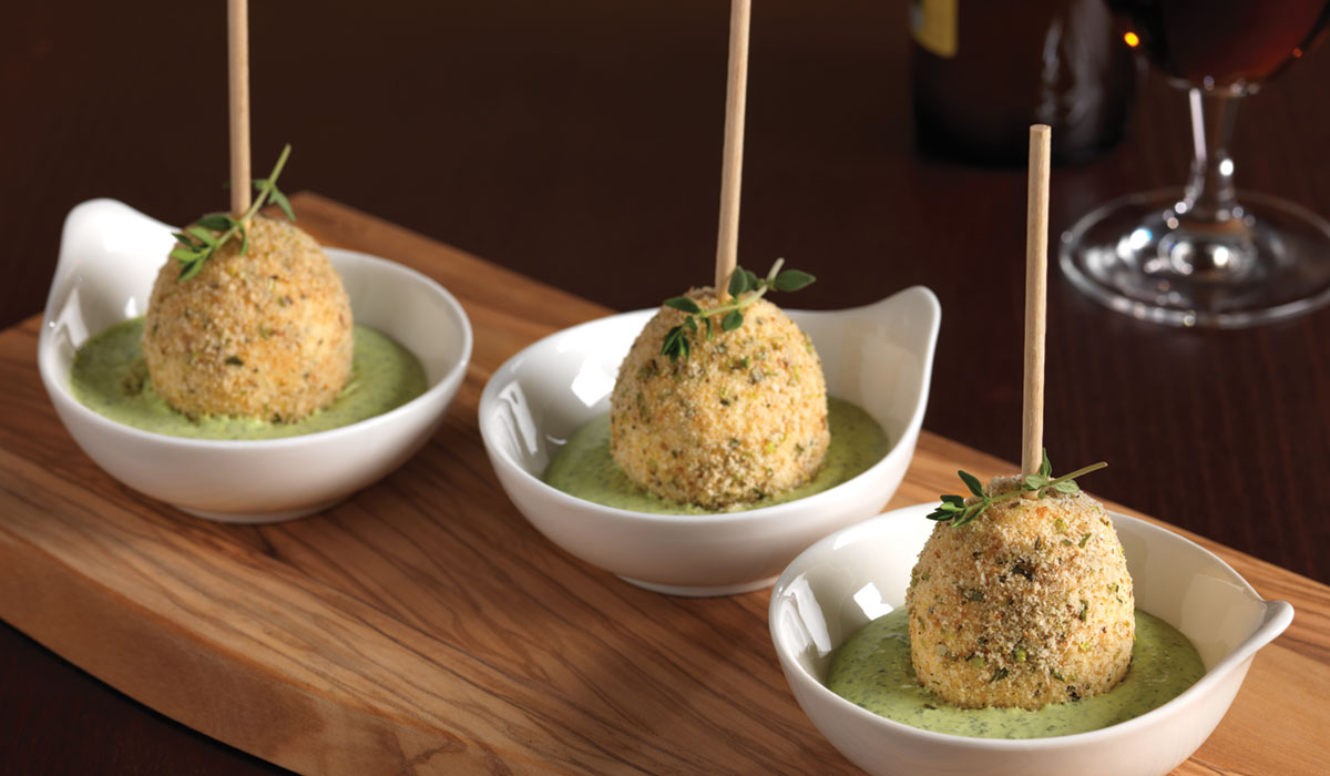 Egg Pops With Green Goddess Dip