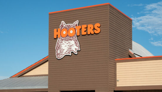 Hooters signage.