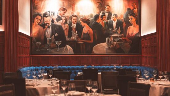 Delmonico's interior.