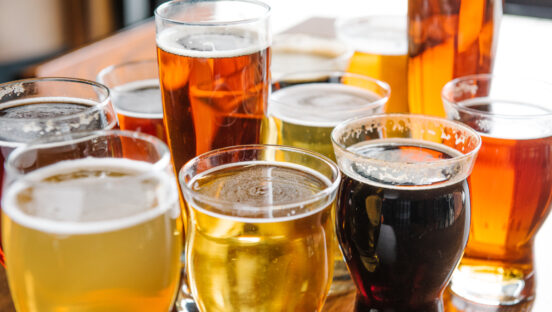 Beer from Iron Hill.