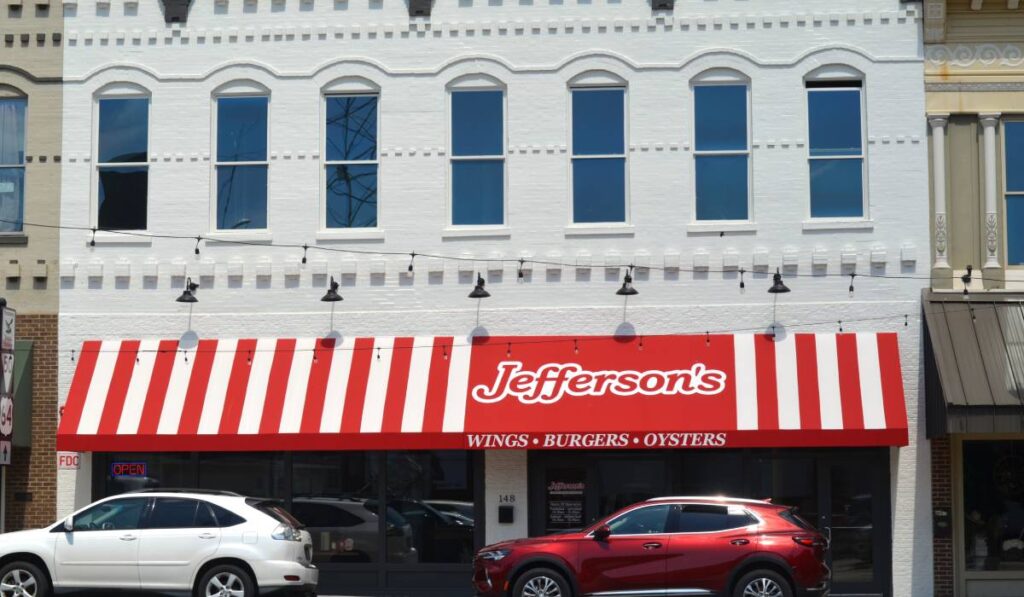 Jefferson's storefront.