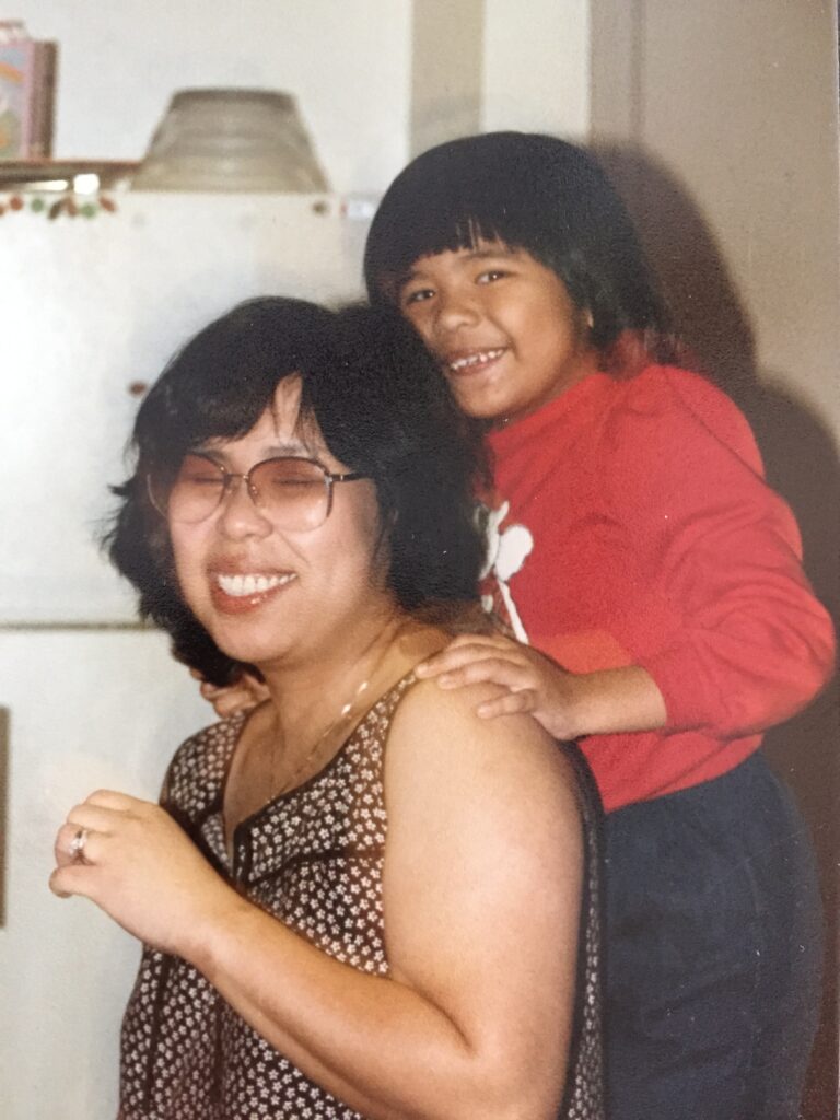 June Rodil and her mom.