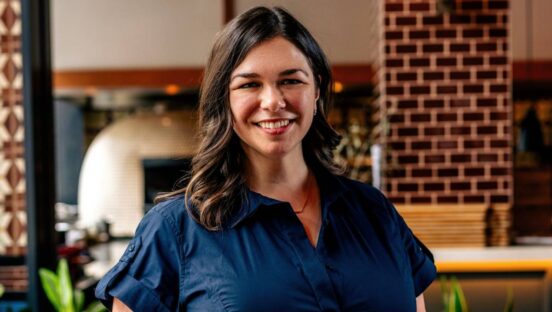 Mary-Catherine Moore's appointment to Executive Director of Food & Beverage and Managing Partner at Shinola Hotel.