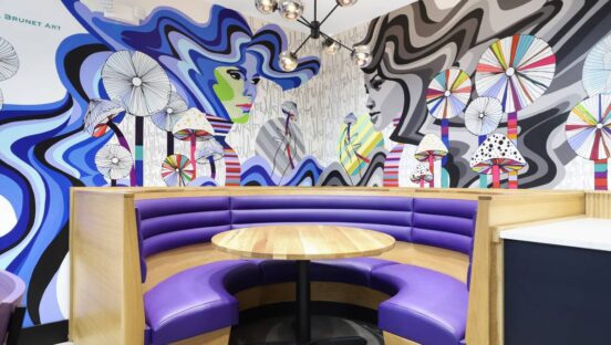 Mellow Mushroom interior.