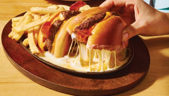 Applebee's O-M-Cheese Burger.