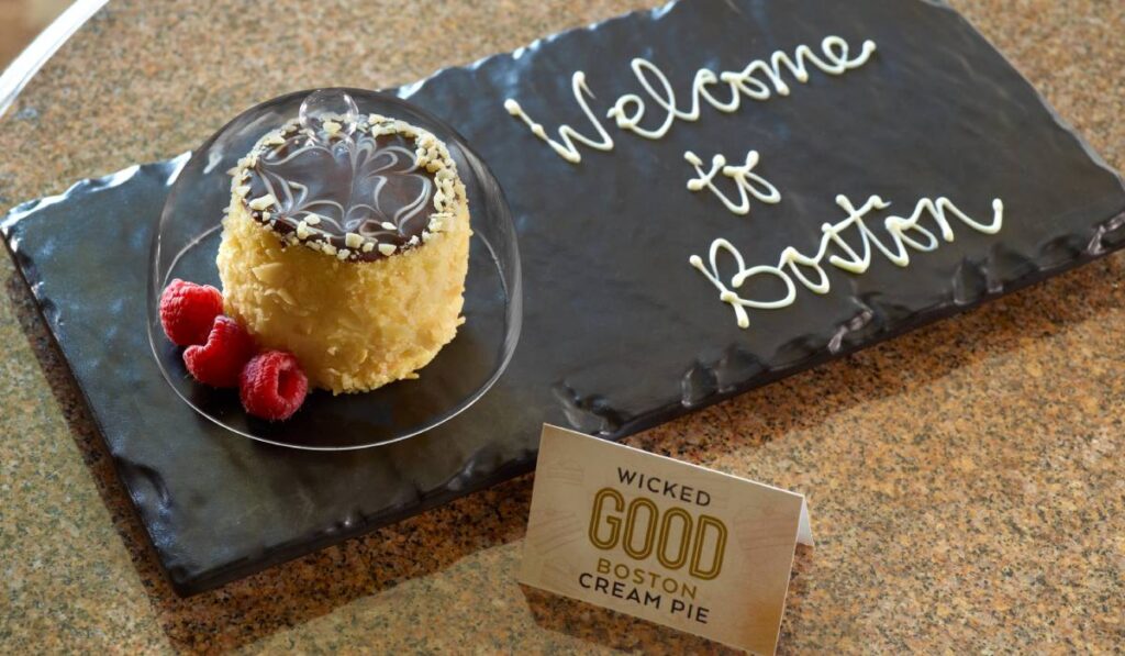 Omni Parker House Boston Cream Pie Amenity With Card.