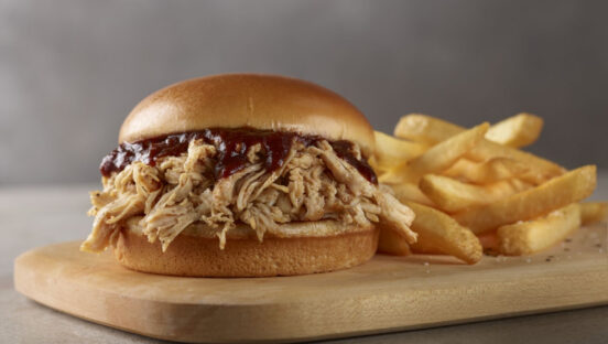 Smokey Bones food.
