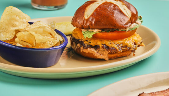New burger from Snooze.