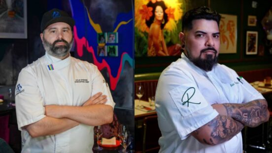 From Left to Right: Superfrico's Executive Chef Kyle Stroud; Diner Ross Steakhouse's Chef Luis Estrada.