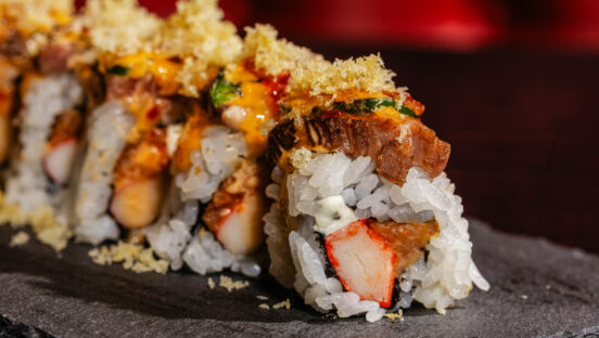 Rock N' Roll Sushi's Surf and Turf dish.