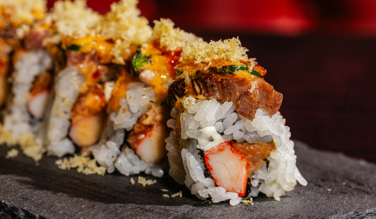 Rock N' Roll Sushi's Surf and Turf dish.