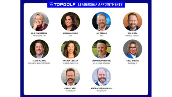 Topgolf leadership headshots.