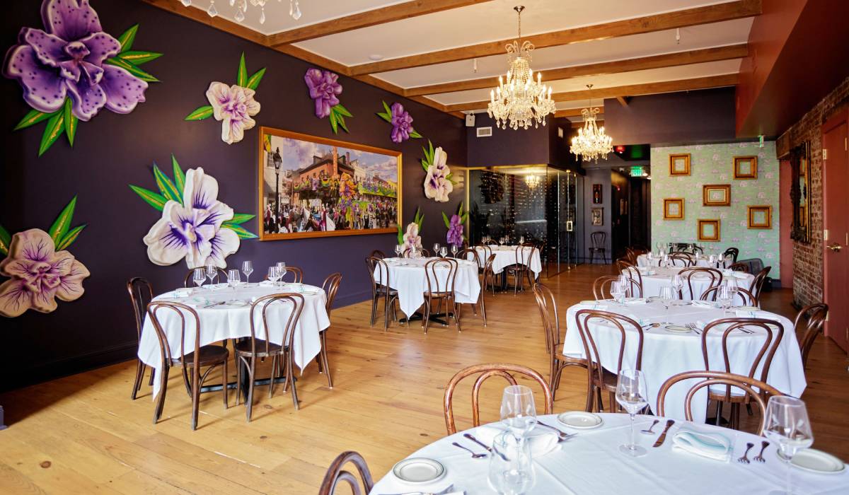 Tujague's interior dining room.
