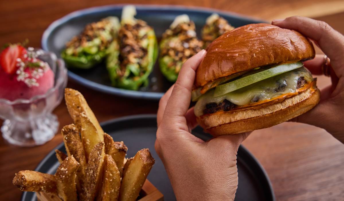 Uchi Miami lunch burger.