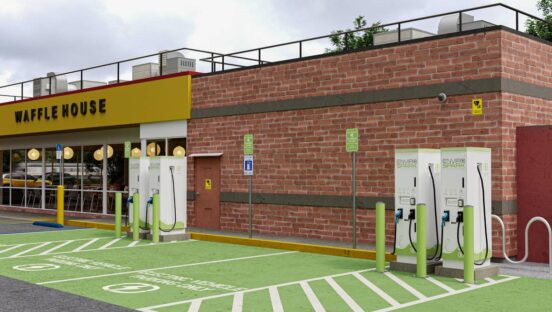 Waffle House charging stations.